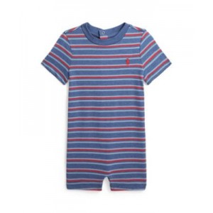 Baby Boys Striped Cotton Jersey Shortall