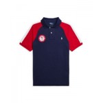 Big Boys Team USA Cotton Mesh Polo Shirt