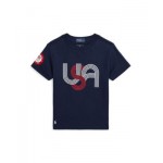 Toddler and Little Boys Team USA Cotton Jersey Graphic Tee