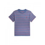 Toddler and Little Boy Striped Cotton Jersey Tee