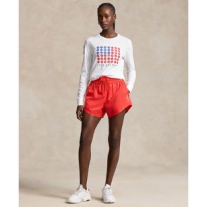 Womens Team USA Graphic Jersey Long-Sleeve Tee