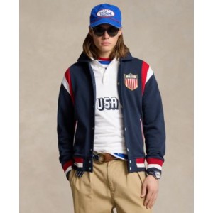 Unisex Team USA Fleece Baseball Jacket