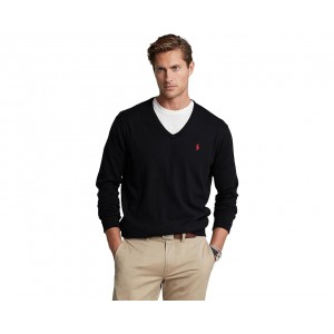 Mens Polo Ralph Lauren Cotton V-Neck Sweater