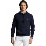 Mens Polo Ralph Lauren Woven-Stitch Cotton Hooded Sweater