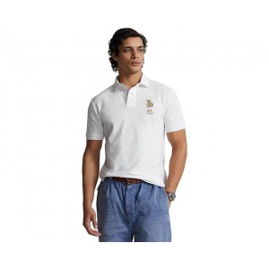 Mens Polo Ralph Lauren Custom Slim Fit Polo Bear Polo Shirt