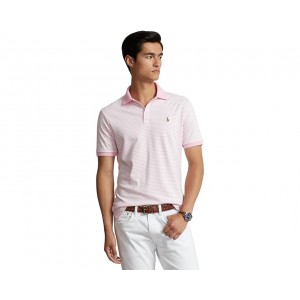 Mens Polo Ralph Lauren Classic Fit Striped Soft Cotton Polo Shirt