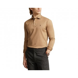 Mens Polo Ralph Lauren Custom Slim Fit Herringbone Polo Shirt