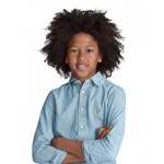 Boys Chambray Button-Down Shirt - Little Kid, Big Kid