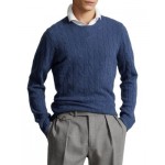Cashmere Cable Knit Crewneck Sweater