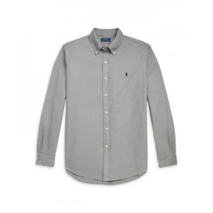 Classic Fit Long Sleeve Cotton Oxford Button Down Shirt