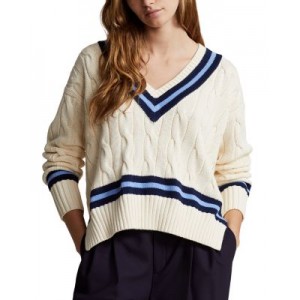 Cotton Boxy Cable Knit Sweater