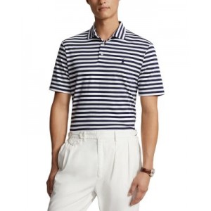 Cotton Interlock Stripe Classic Fit Polo Shirt