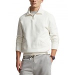 Cotton Blend Fleece Quarter Zip Sweatshirt