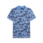 Boys Cotton Mesh Reef-Print Polo Shirt - Little Kid, Big Kid