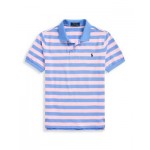 Boys Striped Cotton Mesh Polo Shirt - Little Kid, Big Kid