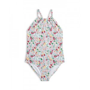 Girls Floral Ruffled One Piece Swimsuit - Little Kid
