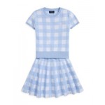 Girls Gingham Cotton Top & Skirt Set - Little Kid, Big Kid