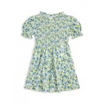 Girls Alma Floral Smocked Cotton Jersey Dress - Little Kid