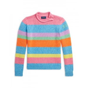 Girls Striped Cotton Rollneck Sweater - Little Kid, Big Kid