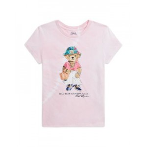 Girls Polo Bear Tie-Dye Cotton Jersey Tee - Little Kid, Big Kid