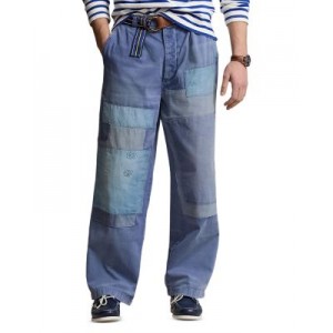Relaxed Fit Distressed Pants