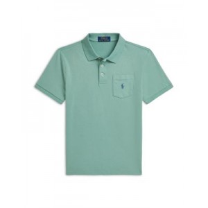 Boys Cotton Jersey Pocket Polo Shirt - Little Kid, Big Kid