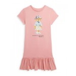 Girls Cotton Jersey Polo Bear Tee Dress - Little Kid, Big Kid
