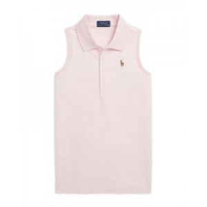 Girls Cotton Mesh Sleeveless Polo Shirt - Little Kid, Big Kid