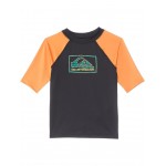 Everyday UPF50 Short Sleeve (Toddler/Little Kids) Black/Tangerine