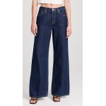Mid Rise Palazzo Jeans