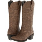 Western Embroidered Fashion Boot Tan