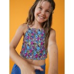 Girls 4-16 Put It In A Love Song Strappy Crop Top For Girls