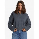 Bonfire Babe Quilted Fleece Half-Zip Sweatshirt