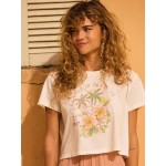 Hibiscus Paradise Cropped T-Shirt
