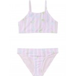 Roxy Kids Pineapple Line Crop Top Set Swimsuit (Toddler/Little Kids/Big Kids)