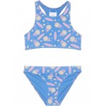 Roxy Kids Lorem Crop Top Swimsuit Set (Toddler/Little Kids/Big Kids)