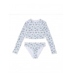 Roxy Kids Dreamer Crop Top Long Sleeve Swimsuit Set (Little Kids/Big Kids)