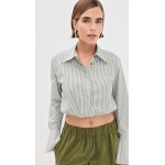 Blythe Cropped Button Down Top