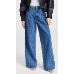 Taylor Wide Pleated Jeans