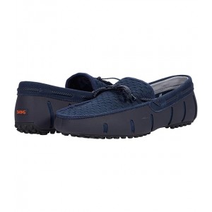 Lace Loafer Woven Driver Navy