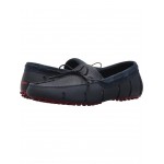 Braided Lace Loafer Driver Navy/Deep Red