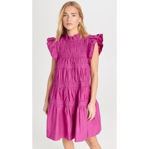 Steph Cotton Flutter Sleeve Tunic Dress