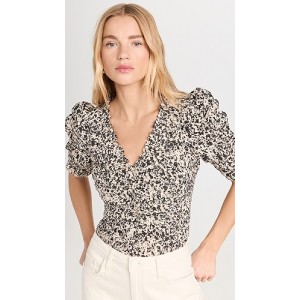 Gia Print Ruched Top