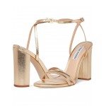 Candid Heeled Sandal Gold Leather