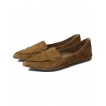 Feather Loafer Flat Cognac Suede