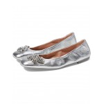 Crystal Fleur Ballet Flat Silver