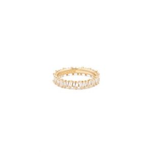 18k Gold Diamond Baguette Ring