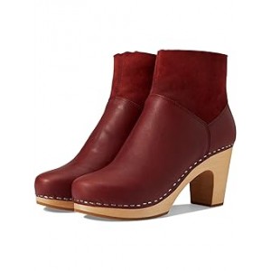 Shearling Bootie Wine Red