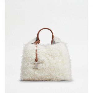 bag in mohair and leather mini
