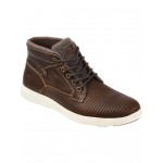 Magnus Casual Leather Sneaker Boot Brown